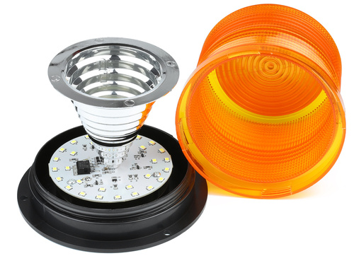 Lampa ostrzegawcza LED montowana na magnes | Kogut | światło stroboskopowe, światło rotacyjne | LED-033