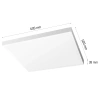 Panel sufitowy LED | Natynkowy plafon 60x60cm | 60W, 5760lm | biały