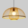 Ręcznie robiona lampa bambusowa wisząca | BOHO | Chiński żyrandol