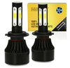 Zestaw żarówek LED H7 S4 COB 80W 16000 lm
