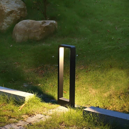 Nowoczesna lampa ogrodowa stojąca, słupek LED | Aluminium 60cm, IP54, 10W=1200lm | LLM-60CM