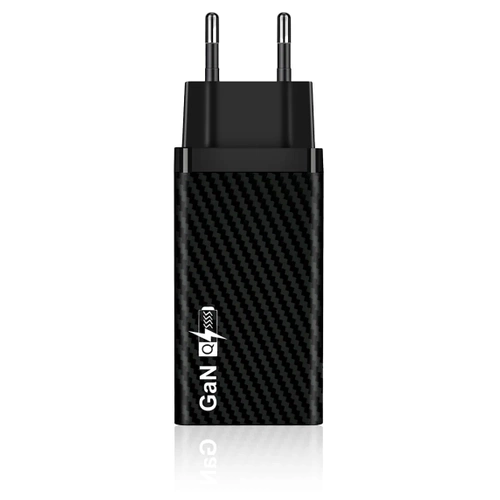 GAN | Szybka ładowarka sieciowa 65W z portami USB i USB-C PD 3.0 