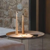 Lampa stołowa 33,5cm | Bezprzewodowa lampka nocna z wbudowanym akumulatorem | Lampka z dotykowym sterowaniem | HMS-355-BROWN