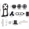 Uchwyt na mostek do komputera rowerowego i GoPro | Aluminiowy uchwyt kompatybilny z Garmin, Bryton | MBZJ-042