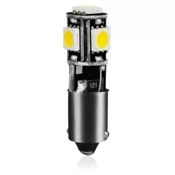 WW Żarówka samochodowa LED BA9S 5 SMD 5050 CAN BUS Biała ciepła