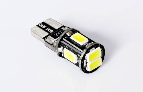 Żarówka samochodowa LED W5W T10 6 SMD 5630 CAN BUS