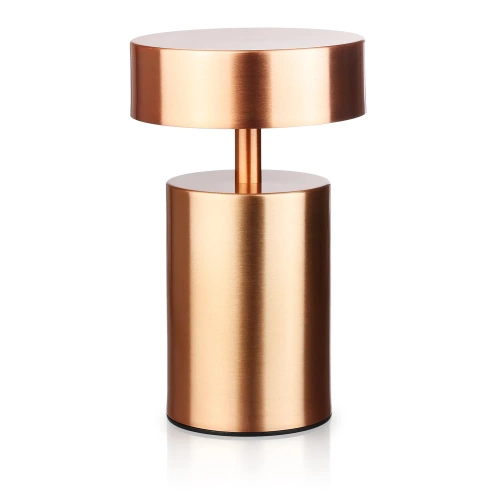 Bezprzewodowa lampka stołowa | Dotykowa lampka nocna z regulowaną barwą światła | Lampka GRZYBEK USB | HJA29-ROSEGOLD