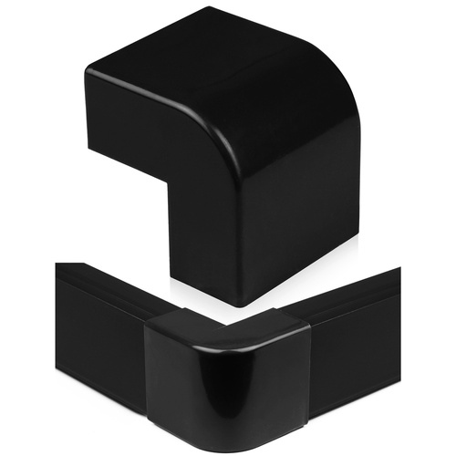 Łącznik kątowy do listwy maskującej 40x20mm | czarny | CDT-03