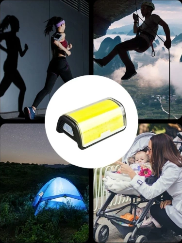 Lampka rowerowa i czołówka 2w1 LED COB 800lm | Wodoodporna lampka ładowana USB | BBL-513