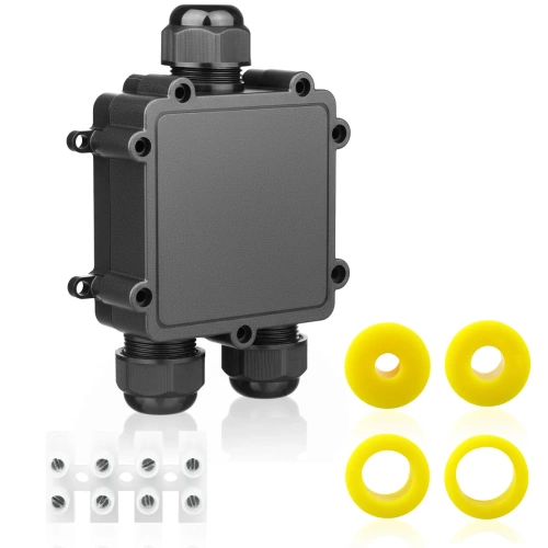 Hermetyczna puszka kablowa IP68 3-torowa  | Złącze elektryczne 450V 24A do kabli 3–14 mm |  M686-Y