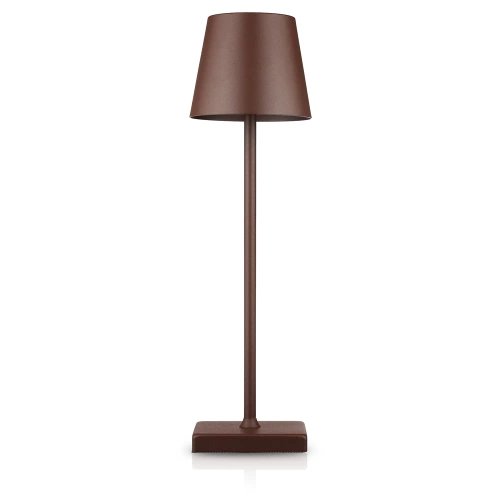 Lampka stołowa z wbudowanym akumulatorem | Dotykowa lampka nocna | HJA28-BROWN-1