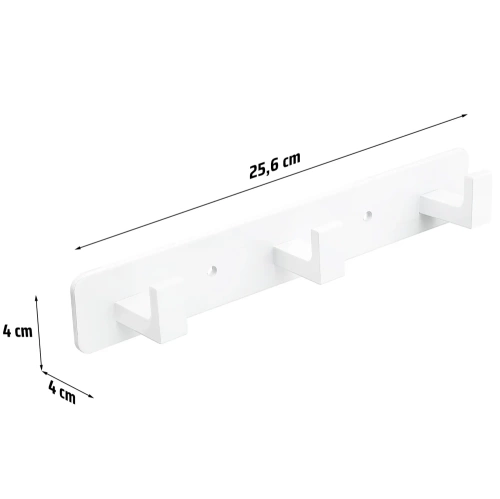 Wieszak na ręczniki do łazienki lub kuchni | Loft | Biały | DSG-H03