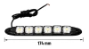 Światła do jazdy dziennej | Elastyczne lampy DRL z 12 diodami LED FLEX | DRL-006-1