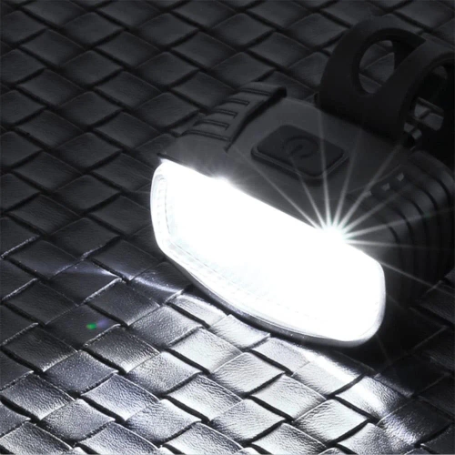 Zestaw lampek rowerowych LED USB – przednia biała + tylna czerwona | Mocne oświetlenie rowerowe| z akumulatorem | BK-L8005