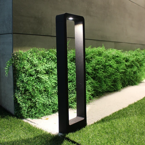 Nowoczesna lampa ogrodowa stojąca, słupek LED | Aluminium 60cm, IP54, 10W=1200lm | LLM-60CM
