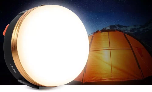 Lampka kempingowa LED, turystyczna latarka z magnesem i funkcją powerbank | 4 tryby świecenia, SOS, 1800mAh, 300lm, do 20h pracy | HWL-003