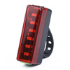 Tylna lampka rowerowa LED | 6 diod, 4 tryby świecenia, 300lm, wbudowany akumulator | BL069