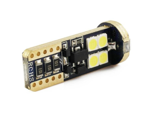 Żarówka samochodowa LED W5W T10 12 SMD CREE 3030 BLISTER