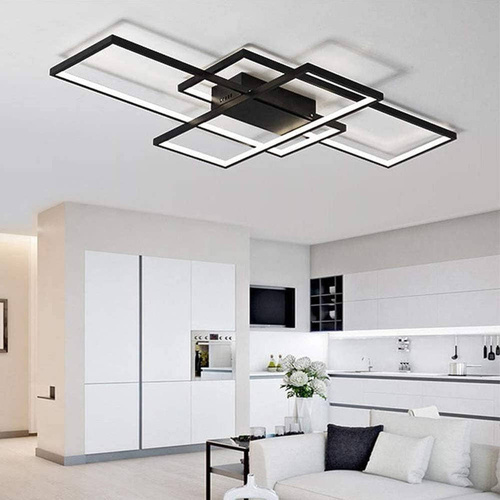 Nowoczesna lampa sufitowa zmieniająca barwę światła| LED | Pilot 