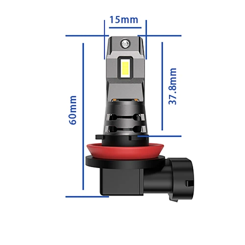 Zestaw żarówek H11 | Światła mijania LED | Światła drogowe | Mocne żarówki samochodowe | I7S-H11