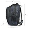 Uniwersalny, mocny plecak z komorą na laptopa | 30l, 3 komory, nylon balistyczny 1680D | czarny | BR11
