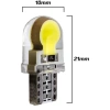 Żarówka LED W5W T10 2 COB 4-Chip Silikon | krótka - 24 mm
