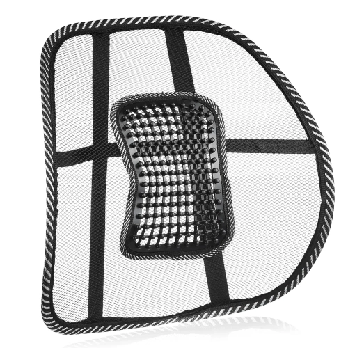 Wspornik pod plecy do samochodu | Ergonomiczna podpórka pod lędźwie | Podpórka pod plecy montowana do krzesła lub fotela | GLY-440-BLACK