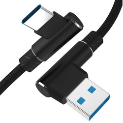 Type-C 1M | Kątowy kabel USB do ładowania telefonu | Quick Charge 3.0 2.4A | AM30
