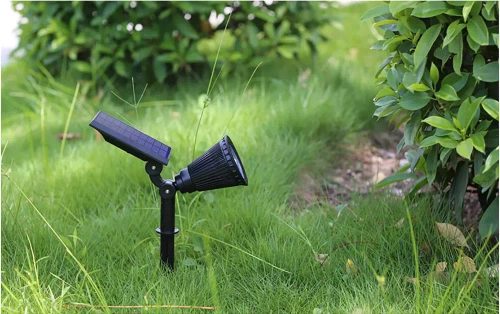 Ogrodowa lampa solarna LED wbijana | Reflektor SPOT | 250lm, 2200mAh, 4 LED | YNG-4LED