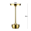 Lampa stołowa z wbudowanym akumulatorem | Lampa nocna z trzema barwami świecenia | Nastrojowa lampka do hotelu, restauracji | HJA30-GOLD