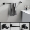 Wieszak na ręczniki | Uchwyt ścienny do łazienki | Drążek łazienkowy | MJR-60CM-2-BLACK