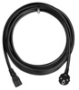 Kabel sieciowy 220-250V 2A | pobór prądu max 500W | PE-1.5-1.5M-Black