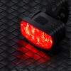 Zestaw lampek rowerowych LED USB – przednia biała + tylna czerwona | Mocne oświetlenie rowerowe| z akumulatorem | BK-L8005