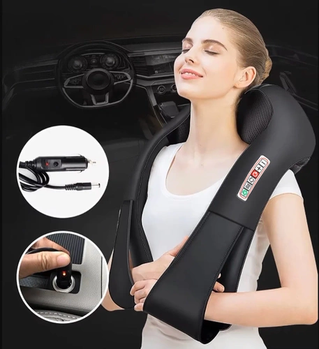 Masażer szyi karku i ramion | Funkcja grzania | RN-001-BLACK