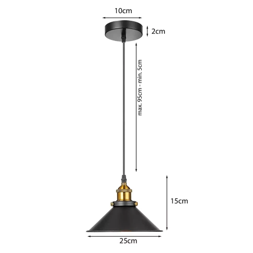 Lampa sufitowa wisząca | Loft | ZRT-C85-B