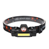 Latarka czołowa LED XPE Q5 + COB | magnes, 500lm, 1000mAh | TL-101-B