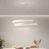 Nowoczesna lampa wisząca 60 cm | Spiralna lampa LED 80W | RLO-60CM-80W-W