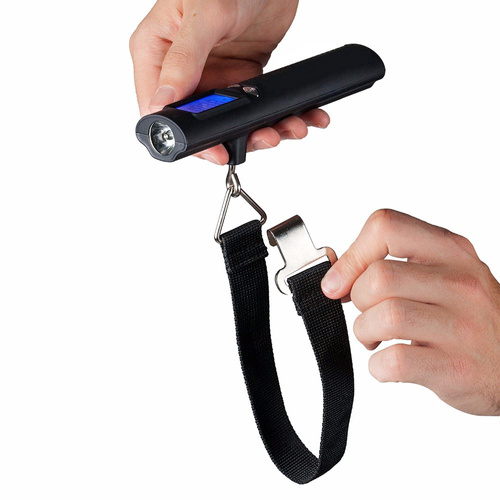 Elektroniczna waga bagażowa | powerbank 2600mAh, latarka | do 50kg ±10g | OCS-29