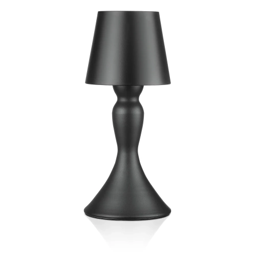 Bezprzewodowa lampka nocna z wbudowanym akumulatorem | Stylowa lampka stołowa z regulacją barwy oraz mocy świecenia | YG-D021-BLACK