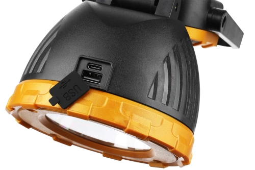 Latarka turystyczna LED | Latarka solarna z powerbankiem | Ruchoma lampka kempingowa | TG-GZ0241-B