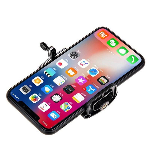 Uniwersalny uchwyt na telefon z gwintem 1/4" do montażu na statywie, selfie-sticku | Z12-Black