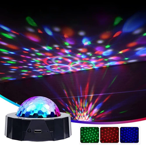 Mini kula DISCO | Bezprzewodowa | USB | Do auta i domu 