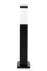 Lampa ogrodowa stojąca, słupek kwadratowy na żarówkę E27 | Zasilanie 230V, stal nierdzewna | Czarny mat, 65cm | LLF-65CM