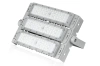 Profesjonalny halogen 150W LED | Mocne oświetlenie do hal sportowych, fabryk, domu | Aluminiowa lampa | Naświetlacz z regulowanym uchwytem | TMN-150W-SILVER