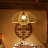 Ręcznie robiona lampa bambusowa wisząca | BOHO | Chiński żyrandol