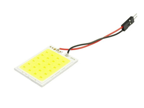 Panel LED COB 24-chip 4x6 + adaptery W5W, C5W, T4W