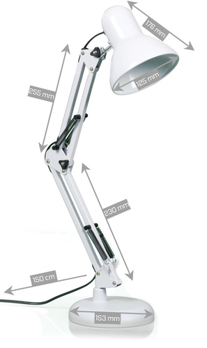 Lampka biurkowa E27 | lampa szkolna, kreślarska | MT-811