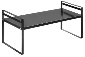 Półka łazienkowa na kosmetyki | Metalowy stojak do kuchni | Stojak na przyprawy | Półka wolnostojąca | MSK-L50CM-B