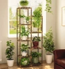 Drewniany kwietnik na doniczki | Stojak na rośliny | Regał na kwiaty | NZ252-BAMBOO