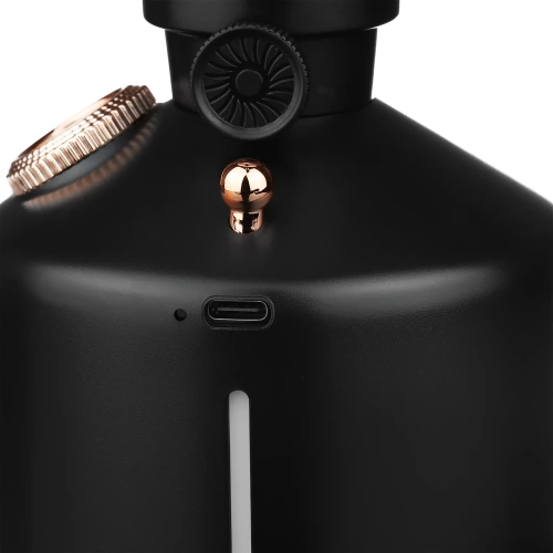 Nawilżacz powietrza LED | Ultradźwiękowy nawilżacz powietrza z funkcją lampki nocnej | LA-0621-BLACK